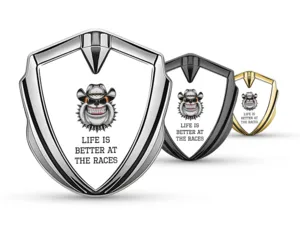 Domed Emblem Badge Tuning Style Shiny X